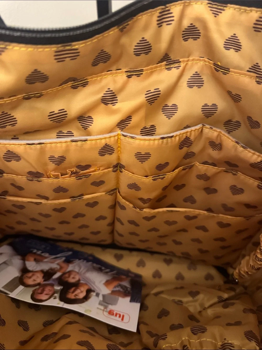 Rare LUG Hearts Gold GondolaSE Hobo Bag